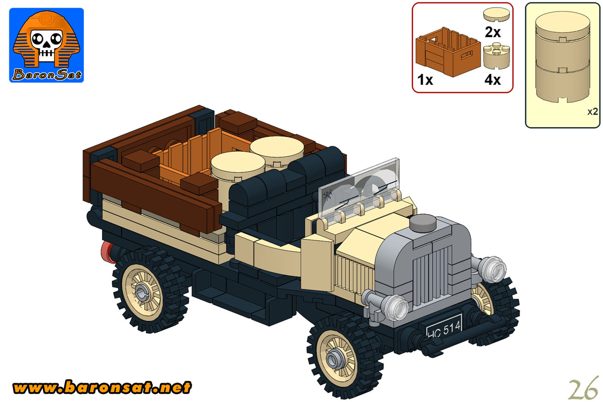 Lego moc Johnny's Car Truck Instructions Sample